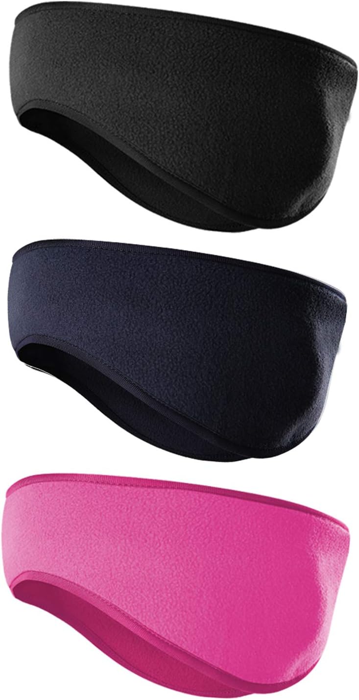 JOEYOUNG Fleece Ear Warmers for Men Women Kids - Winter Headband Ear Muffs Ear Covers for Cold Weather Running Cycling Ski - Image 1